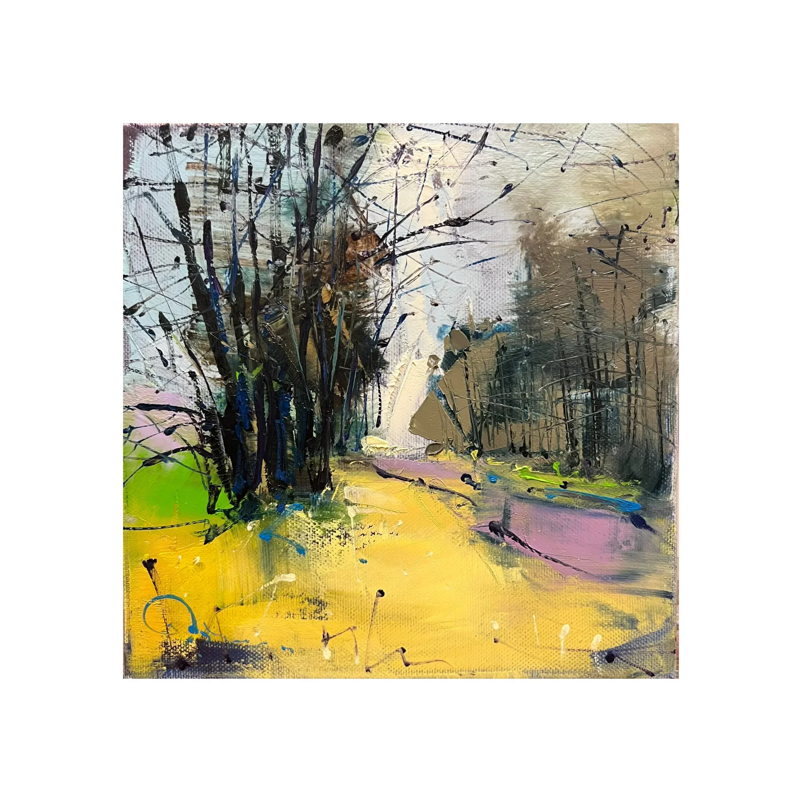 Kirschen entlang der Straße